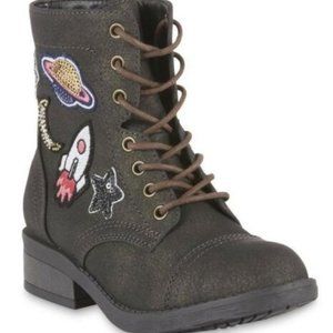 SM Girls' Jlance Dark Brown  Lace-Up Boot NEW